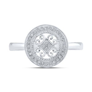 Splendid Jewellery 10kt White Gold Circle of Brilliance Diamond Fashion Ring - Splendid Jewellery