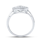 Splendid Jewellery 10kt White Gold Circle of Brilliance Diamond Fashion Ring Top view from the 10Kt White Gold Womens Round Diamond Circle Ring 1 10 Cttwpin217288 collection by Splendid Jewellery