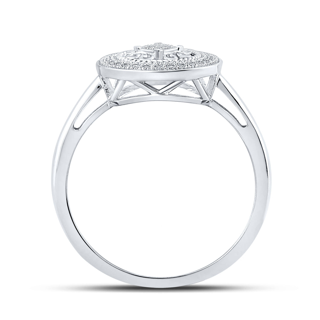 Splendid Jewellery 10kt White Gold Circle of Brilliance Diamond Fashion Ring - Splendid Jewellery