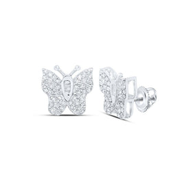 Splendid Jewellery 10kt White Gold Diamond Butterfly Earrings: A Whimsical Touch of Elegance - Splendid Jewellery