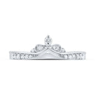 Splendid Jewellery 10kt White Gold Diamond Chevron Band Ring - Splendid Jewellery