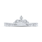 Splendid Jewellery 10kt White Gold Diamond Chevron Band Ring - Splendid Jewellery