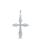 Splendid Jewellery 10kt White Gold Diamond Cross Pendant - Splendid Jewellery