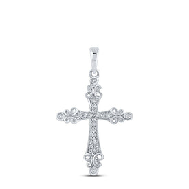 Splendid Jewellery 10kt White Gold Diamond Cross Pendant - Splendid Jewellery
