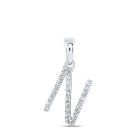 Splendid Jewellery 10kt White Gold Diamond Initial Necklace - Splendid Jewellery