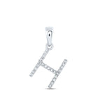 Splendid Jewellery 10kt White Gold Diamond Initial Pendant - Splendid Jewellery