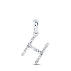 Splendid Jewellery 10kt White Gold Diamond Initial Pendant - Splendid Jewellery