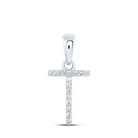 Splendid Jewellery 10kt White Gold Diamond Initial Pendant - Splendid Jewellery