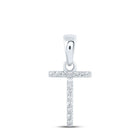 Splendid Jewellery 10kt White Gold Diamond Initial Pendant - Splendid Jewellery