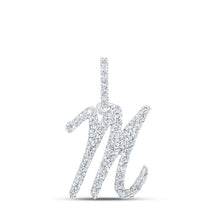 Load image into Gallery viewer, Splendid Jewellery 10kt White Gold Diamond Initial Pendant - Splendid Jewellery