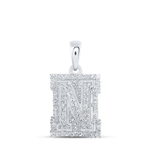 Load image into Gallery viewer, Splendid Jewellery 10kt White Gold Diamond Initial Pendant - Personalized Elegance - Splendid Jewellery