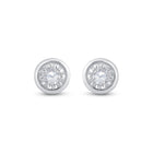 Splendid Jewellery 10kt White Gold Diamond Solitaire Stud Earrings - Splendid Jewellery