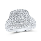 Splendid Jewellery 10kt White Gold Diamond Square Fashion Ring - Splendid Jewellery