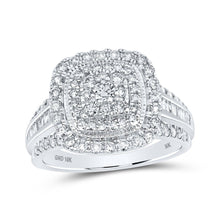 Load image into Gallery viewer, Splendid Jewellery 10kt White Gold Diamond Square Fashion Ring - Splendid Jewellery