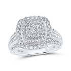 Splendid Jewellery 10kt White Gold Diamond Square Fashion Ring - Splendid Jewellery