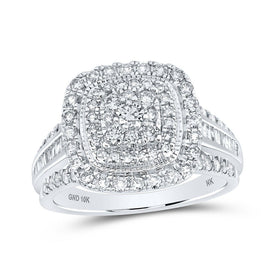 Splendid Jewellery 10kt White Gold Diamond Square Fashion Ring - Splendid Jewellery
