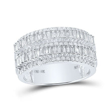 Load image into Gallery viewer, Splendid Jewellery 10kt White Gold Men's Round Diamond Band Ring - Captivating 1 - 1/2 Cttw Masculine Elegance - Splendid Jewellery
