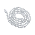 Splendid Jewellery 10kt White Gold Men's Round Diamond Link Chain Necklace - 13 Cttw - Splendid Jewellery