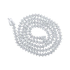 Splendid Jewellery 10kt White Gold Men's Round Diamond Link Chain Necklace - 13 Cttw - Splendid Jewellery
