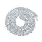 Splendid Jewellery 10kt White Gold Men's Round Diamond Link Chain Necklace - 18 & 3/4 Ct.t.w. - Splendid Jewellery