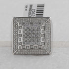 Splendid Jewellery 10kt White Gold Men's Square Diamond Ring - 1-3/4 Cttw - Alternate view 4 from Splendid Jewellery