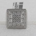 Splendid Jewellery 10kt White Gold Men's Square Diamond Ring - 1 - 3/4 Cttw - Splendid Jewellery