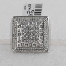 Load image into Gallery viewer, Splendid Jewellery 10kt White Gold Men's Square Diamond Ring - 1 - 3/4 Cttw - Splendid Jewellery
