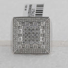 Splendid Jewellery 10kt White Gold Men's Square Diamond Ring - 1 - 3/4 Cttw - Splendid Jewellery
