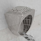 Splendid Jewellery 10kt White Gold Men's Square Diamond Ring - 1-3/4 Cttw - Alternate view 3 from Splendid Jewellery