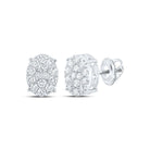 Splendid Jewellery 10kt White Gold Oval Diamond Earrings - Dazzling Brilliance Collection - Splendid Jewellery