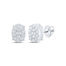 Load image into Gallery viewer, Splendid Jewellery 10kt White Gold Oval Diamond Earrings - Dazzling Brilliance Collection - Splendid Jewellery