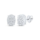 Splendid Jewellery 10kt White Gold Oval Diamond Earrings - Dazzling Brilliance Collection - Splendid Jewellery