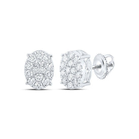 Splendid Jewellery 10kt White Gold Oval Diamond Earrings - Dazzling Brilliance Collection - Splendid Jewellery