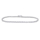 Splendid Jewellery 10kt White Gold Round Diamond Tennis Bracelet - 1 Carat Total Weight - Splendid Jewellery
