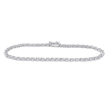 Load image into Gallery viewer, Splendid Jewellery 10kt White Gold Round Diamond Tennis Bracelet - 1 Carat Total Weight - Splendid Jewellery