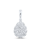 Splendid Jewellery 10kt White Gold Teardrop Diamond Pendant - Splendid Jewellery