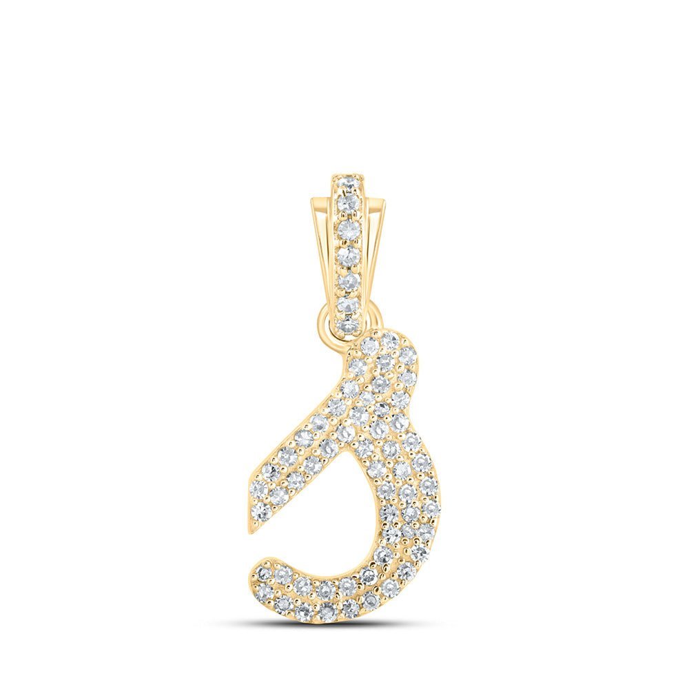 Splendid Jewellery 10kt Yellow Gold Diamond Initial Pendant - Splendid Jewellery