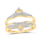 Splendid Jewellery 10kt Yellow Gold Diamond Wrap Enhancer Wedding Band - Splendid Jewellery