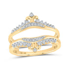 Splendid Jewellery 10kt Yellow Gold Diamond Wrap Enhancer Wedding Band - Splendid Jewellery