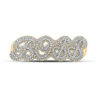 Splendid Jewellery 10kt Yellow Gold Men's Round Diamond Boss Four Finger Ring - 17 - 1/2 Cttw - Splendid Jewellery