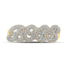 Load image into Gallery viewer, Splendid Jewellery 10kt Yellow Gold Men's Round Diamond Boss Four Finger Ring - 17 - 1/2 Cttw - Splendid Jewellery