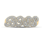 Splendid Jewellery 10kt Yellow Gold Men's Round Diamond Boss Four Finger Ring - 17 - 1/2 Cttw - Splendid Jewellery