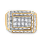Splendid Jewellery 10kt Yellow Gold Men's Round Diamond Domed Fashion Ring - Stunning 3/4 Cttw - Splendid Jewellery