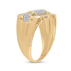 Splendid Jewellery 10kt Yellow Gold Men's Round Diamond Fashion Ring 1/3 Cttw product Side View from Splendid Jewellery