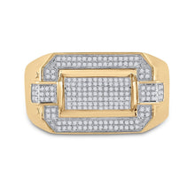 Load image into Gallery viewer, Splendid Jewellery 10kt Yellow Gold Men's Round Diamond Fashion Ring 1/3 Cttw - Splendid Jewellery