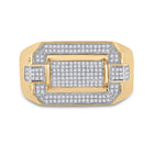 Splendid Jewellery 10kt Yellow Gold Men's Round Diamond Fashion Ring 1/3 Cttw product Top View from Splendid Jewellery