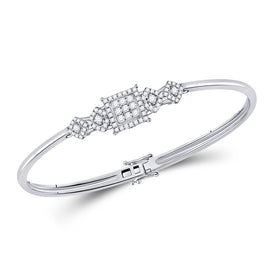Splendid Jewellery 14kt White Gold 5 - Stone Diamond and Blue Sapphire Fashion Bracelet - Splendid Jewellery