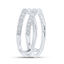 Load image into Gallery viewer, Splendid Jewellery 14kt White Gold Round Diamond Wrap Enhancer Wedding Band - Splendid Jewellery