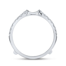 Load image into Gallery viewer, Splendid Jewellery 14kt White Gold Round Diamond Wrap Enhancer Wedding Band - Splendid Jewellery