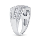 Splendid Jewellery Men's 10kt White Gold Round Diamond Cluster Ring - 1 - 1/4 Cttw - Splendid Jewellery
